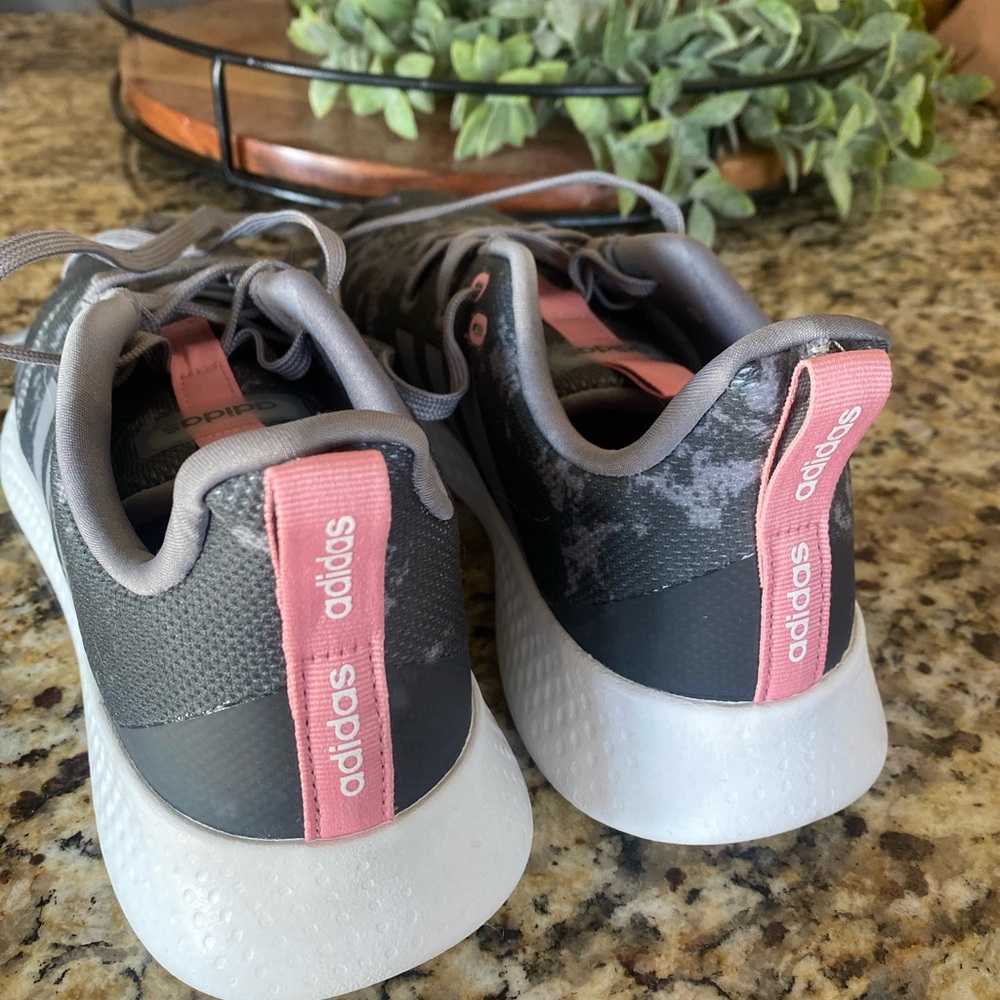 Adidas Gray and Pink Athletic Shoes - Picture 5 of 6